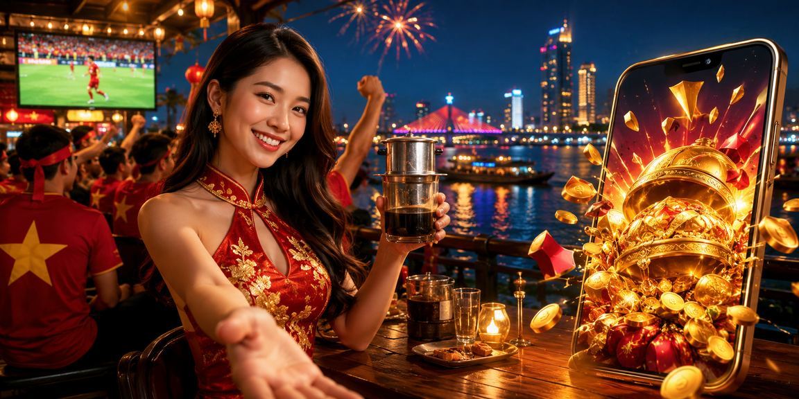 Quán cà phê Đà Nẵng minh họa trải nghiệm xem chuyên mục cá cược trên điện thoại